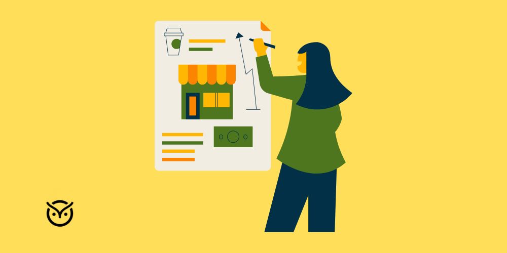 illustration of a woman preparing