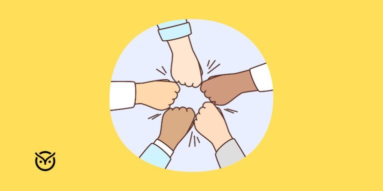 people holding hands illustration