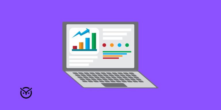 data on laptop