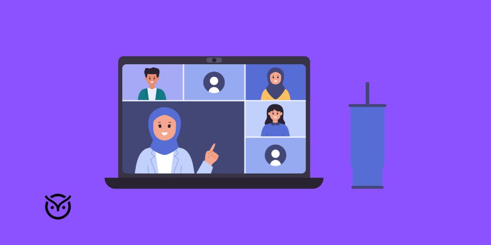 virtual conference illustration