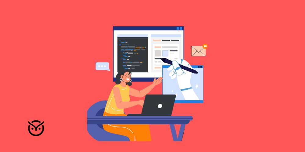 illustration of an AI engineer