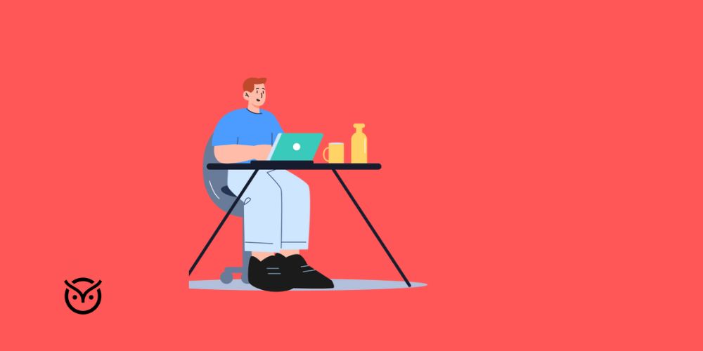 teenager working on laptop