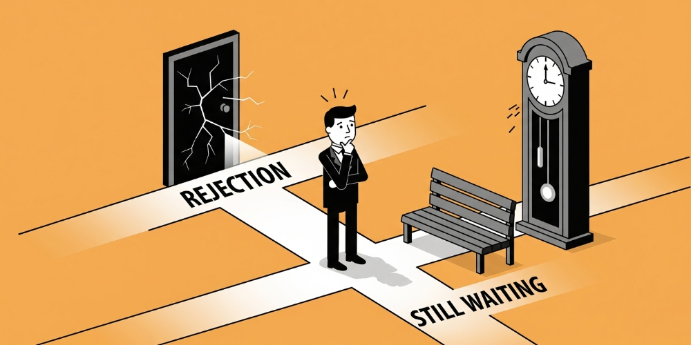 rejected candidate vs still in waiting
