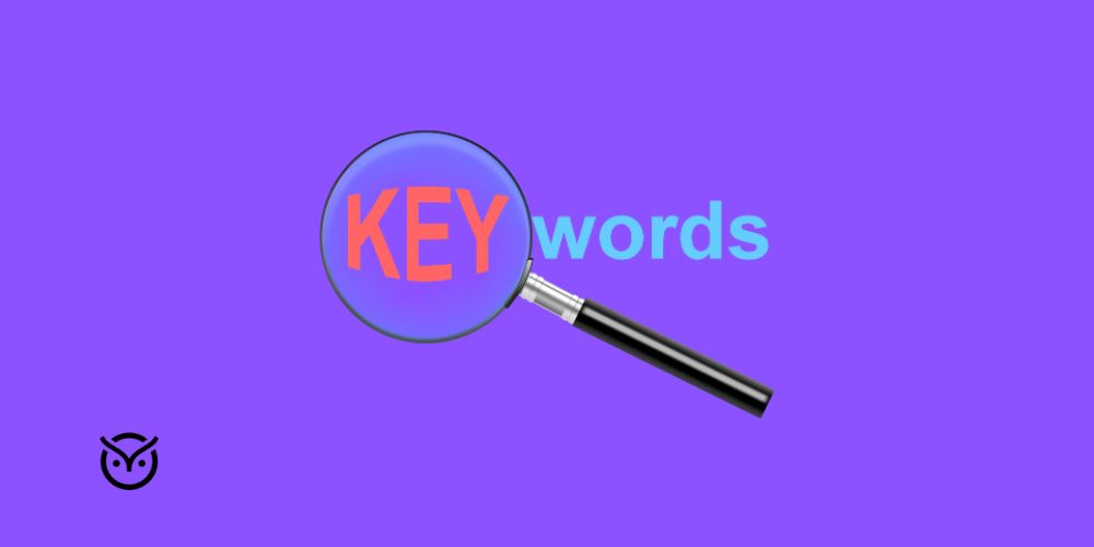 illustration of SEO keywords