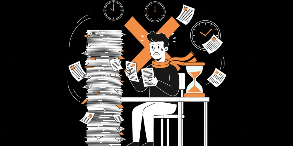 recruiter reviewing resumes