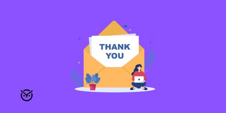 thank you email illustration