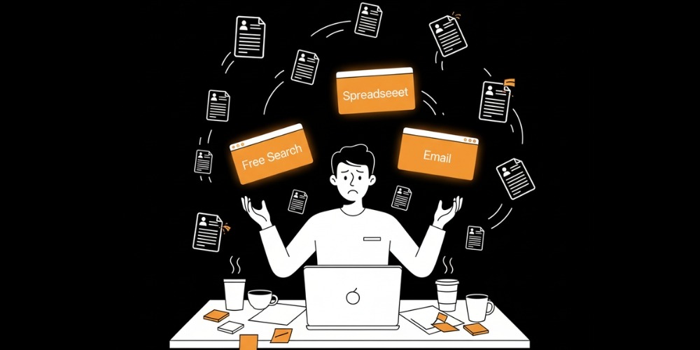 recruiters juggling tools
