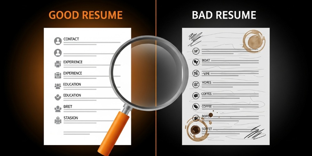 good resume vs bad resume