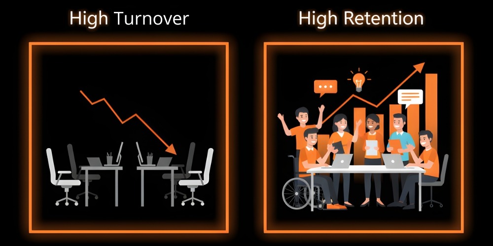 diversity reduces turnover