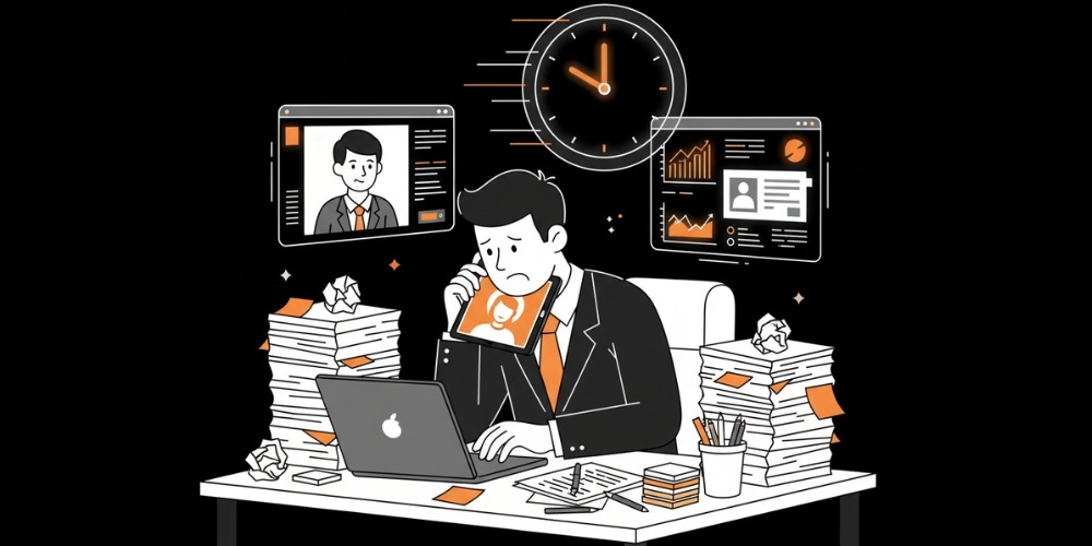 overwhelmed recruiter