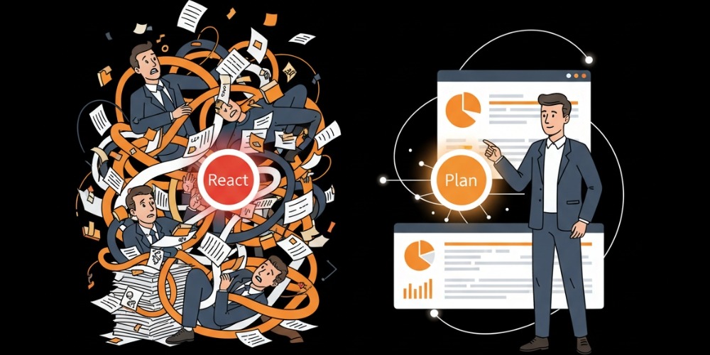 reacting vs planning