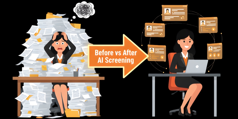 before vs after ai screening