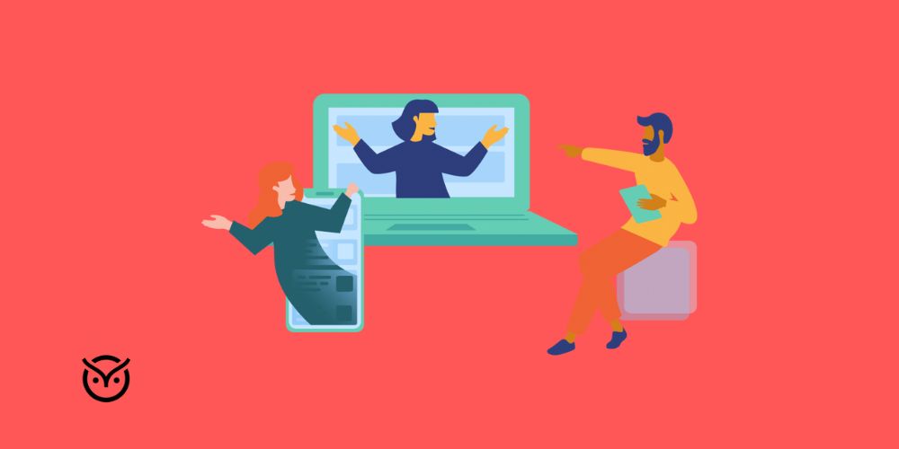 virtual interview illustration