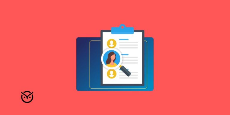 illustration of a background check