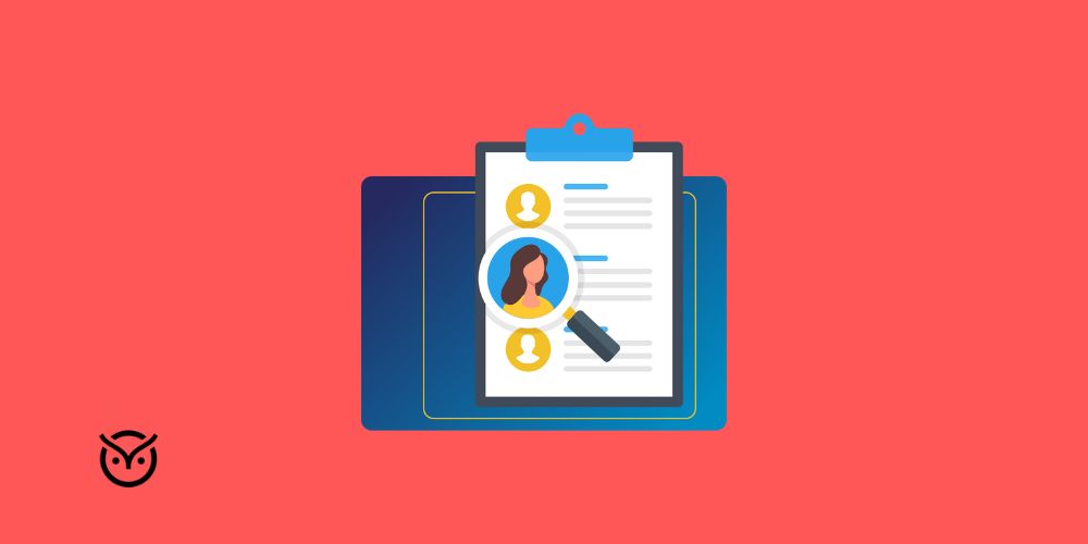 illustration of a background check