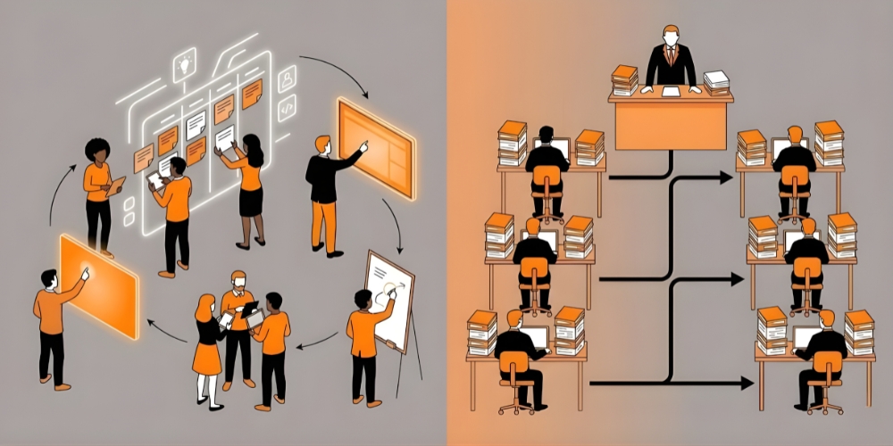 Agile vs. Traditional Workforce comparison