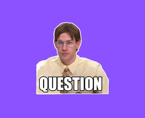 question meme from the office