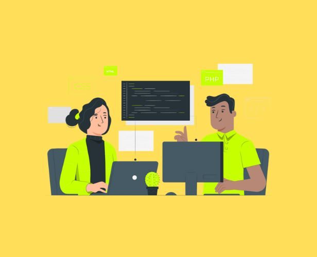 software engineers at work