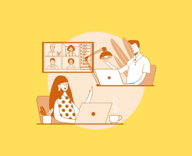 illustration of on demand interview