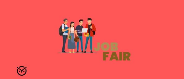 illustration of job fair