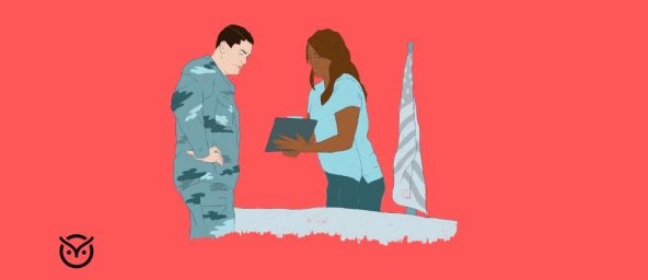 military recruitment in progress