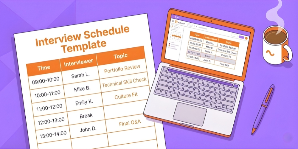 Interview Schedule Template