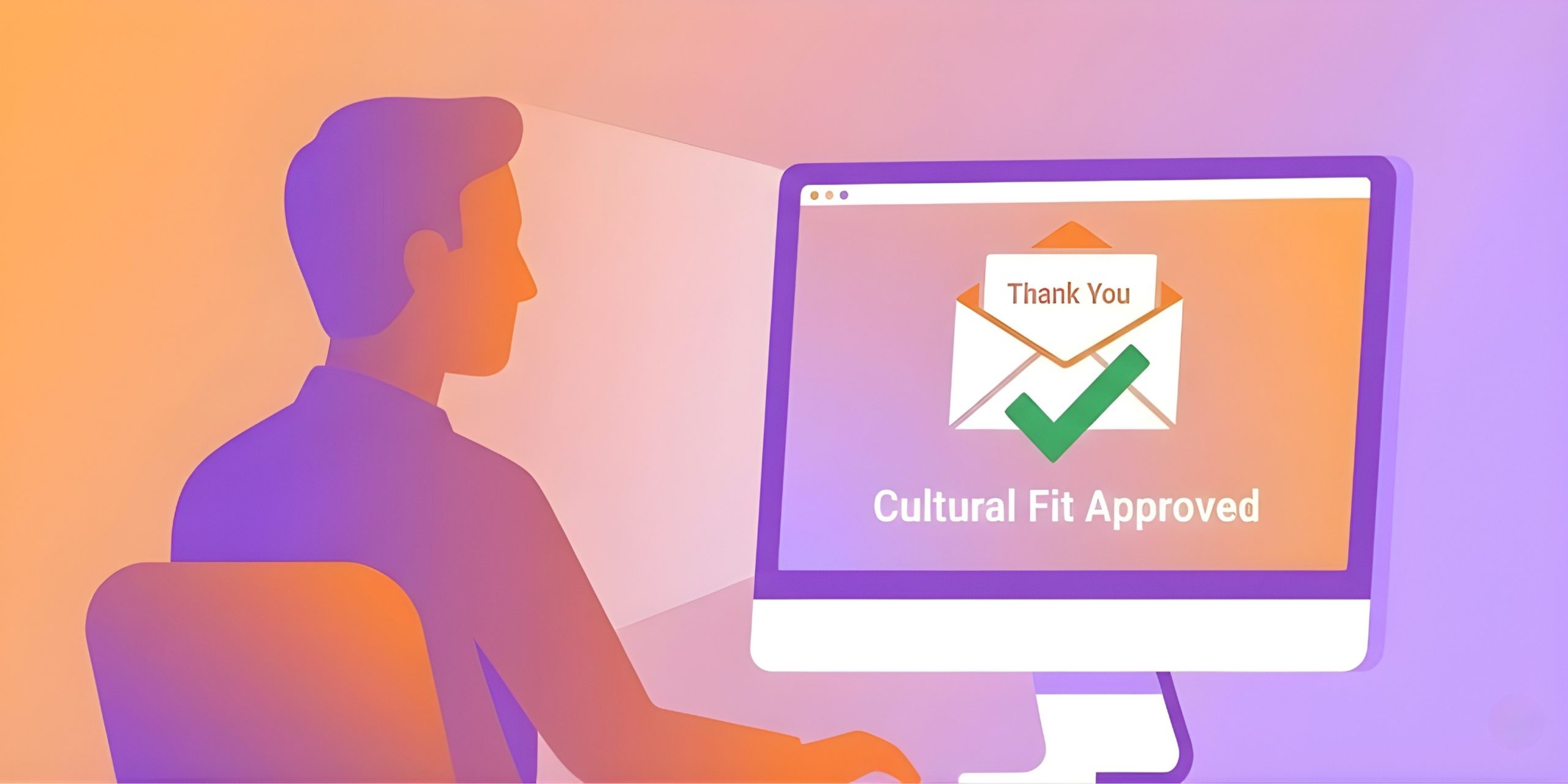 Recruiter viewing thank you email