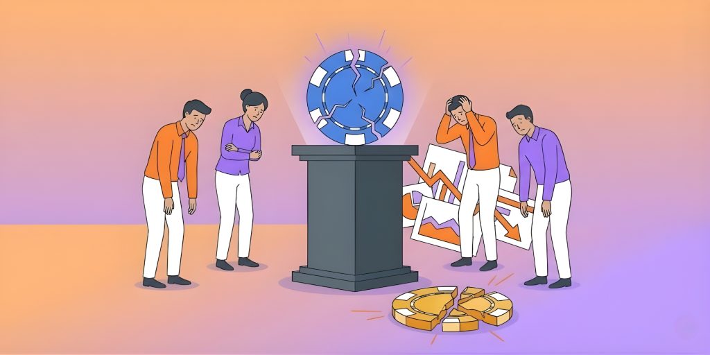 Investors reacting to market crash