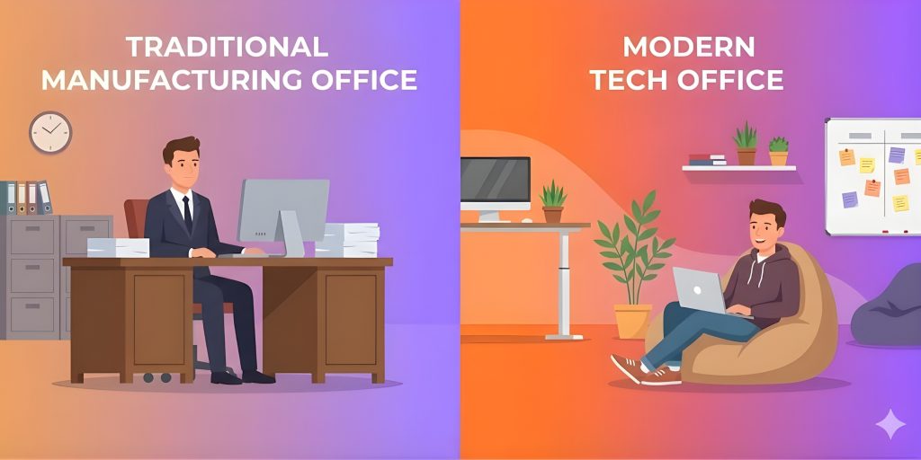 Manufacturing Office vs Tech Office
