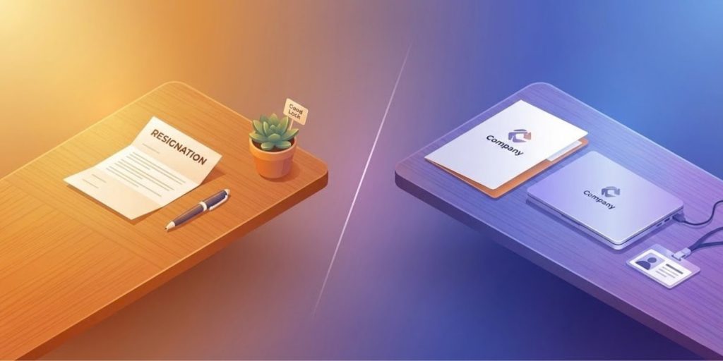 resignation vs termination