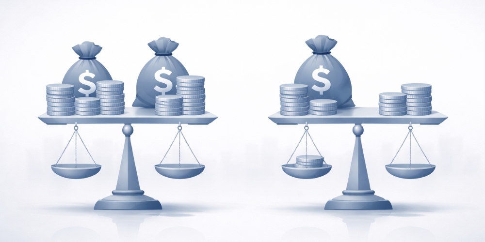 average vs median salary illustrated