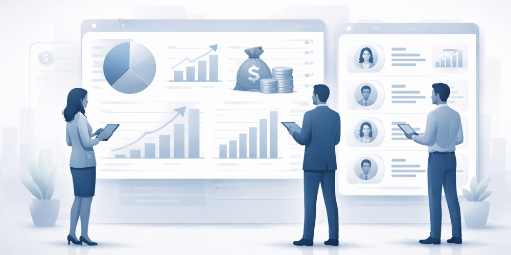 recruiters deciding monthly salaries