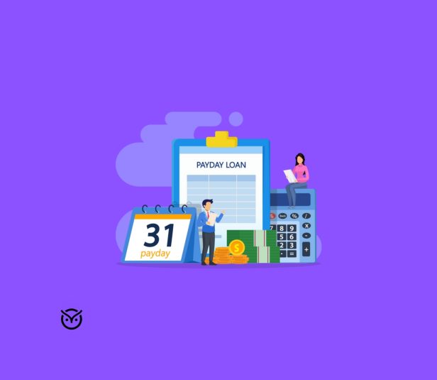 illustration of monthly salary with calendar