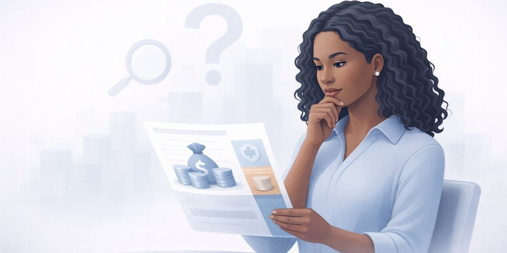 woman wondering about taxes on pay