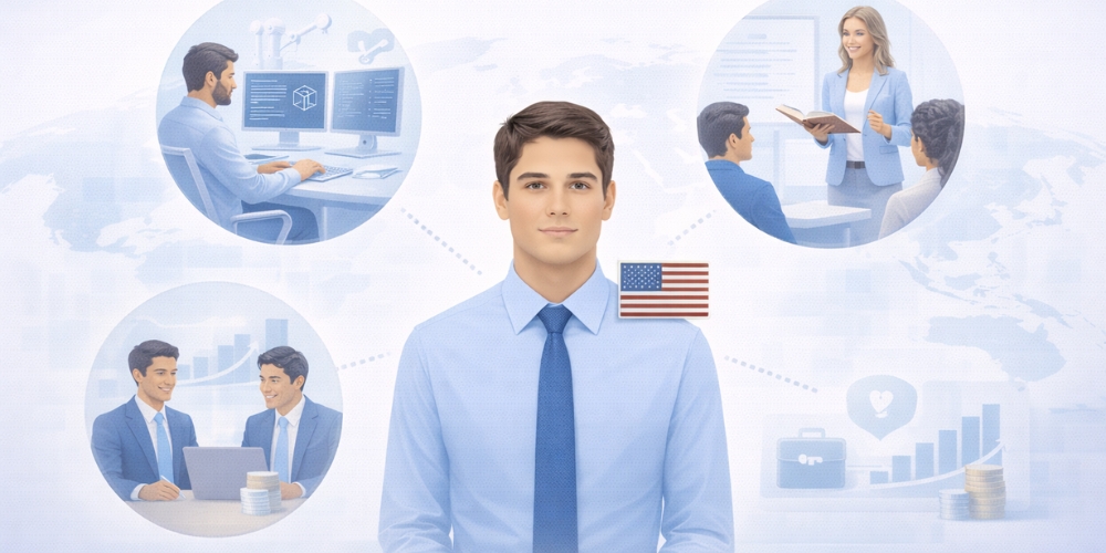 american looking for jobs in different industries