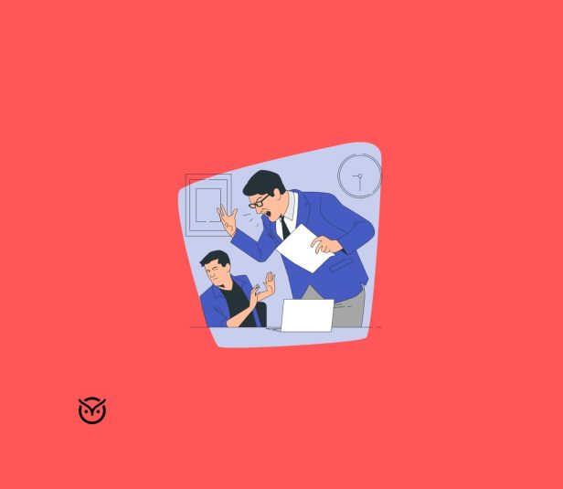 manager shouting at employee